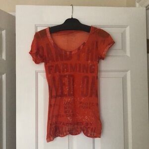 NWOT sheer free people tshirt vintage